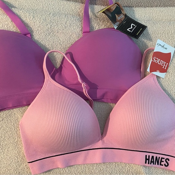 Maidenform Other - NWT Lot of 2 Hanes/Maidenform Comfort Bras, Sz. 2XL, Purple/Pink!!